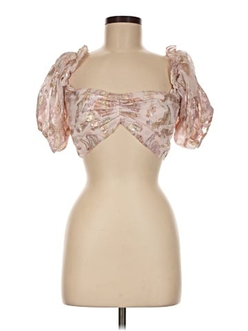 Cleobella Short Sleeve Silk Top (view 1)