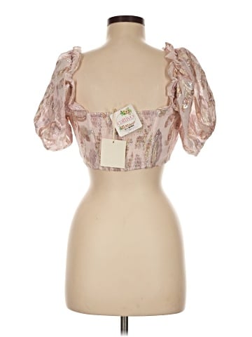 Cleobella Short Sleeve Silk Top (view 2)