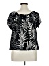 Torrid 100% Polyester Black Short Sleeve Blouse Size 1X Plus (1) - photo 2