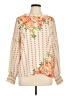 Unbranded 100% Polyester Ivory Long Sleeve Blouse Size XL - photo 1