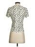 L'Agence Polka Dots Ivory Short Sleeve Turtleneck Size S - photo 2