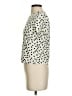 L'Agence Polka Dots Ivory Short Sleeve Turtleneck Size S - photo 5