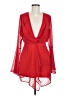 Boohoo 100% Polyester Red Cocktail Dress Size 6 - photo 1