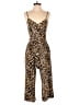 Candie's Animal Print Gold Jumpsuit Size S - photo 1