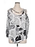 Bold Elements Silver 3/4 Sleeve Blouse Size XL - photo 1
