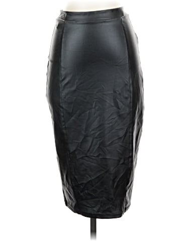 Privy Faux Leather Skirt (view 1)