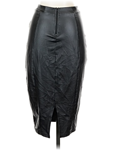 Privy Faux Leather Skirt (view 2)