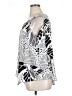 Bold Elements Silver 3/4 Sleeve Blouse Size XL - photo 5
