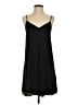 Naked Zebra 100% Polyester Solid Black Casual Dress Size S - photo 1