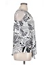 Bold Elements Silver 3/4 Sleeve Blouse Size XL - photo 4