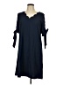 Shein Solid Blue Casual Dress Size L - photo 1