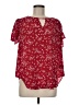 Torrid 100% Polyester Red Short Sleeve Blouse Size Med Plus (00) - photo 1