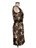 Alyx Animal Print Brown Cocktail Dress Size 6 - photo 4