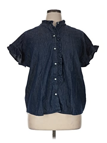 Free Assembly Short Sleeve Blouse (view 1)