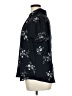 Ann Taylor 100% Polyester Floral Black Short Sleeve Blouse Size XL - photo 5