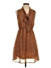 Blu Pepper 100% Polyester Brown Casual Dress Size S - photo 1