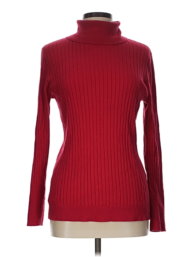 Pre-owned Talbots Outlet Turtleneck Sweater In Red