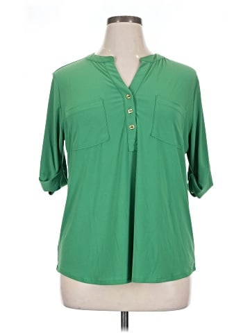 Anne Klein 3/4 Sleeve Blouse (view 1)