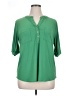 Anne Klein Green 3/4 Sleeve Blouse Size XL - photo 1