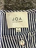 JOA Stripes Gray 3/4 Sleeve Blouse Size XS - photo 7