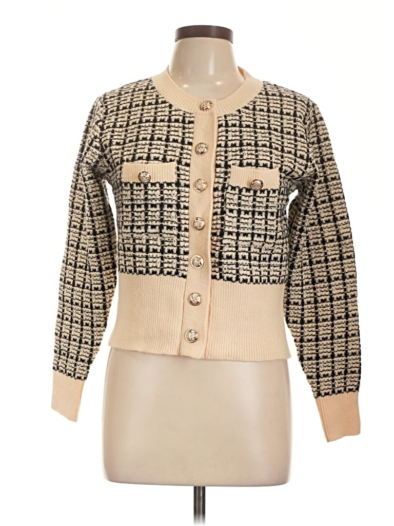 Pre-owned Unbranded Cardigan Sweater In Tan