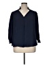 Cato 100% Polyester Blue 3/4 Sleeve Blouse Size XL - photo 1