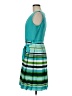Talbots Outlet 100% Polyester Color Block Green Casual Dress Size 8 Petite - photo 5