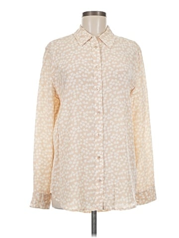 Equipment Long Sleeve Silk Top (view 1)