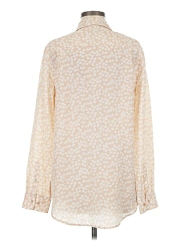 Equipment Long Sleeve Silk Top (view 2)