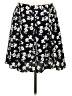 Ann Taylor 100% Polyester Black Casual Skirt Size 14 - photo 1