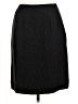 Coldwater Creek 100% Silk Solid Black Silk Skirt Size 6 - photo 1