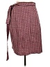 Assorted Brands Houndstooth Burgundy Casual Skirt One size - photo 1
