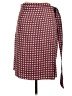 Assorted Brands Houndstooth Burgundy Casual Skirt One size - photo 2