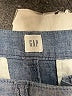Gap 100% Cotton Chevron-herringbone Blue Shorts Size 12 Petite - photo 3