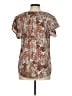Unbranded 100% Polyester Brown Short Sleeve Blouse Size M - photo 2