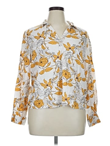 Calligraphie 3/4 Sleeve Blouse (view 1)