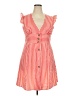 Unbranded 100% Polyester Stripes Red Casual Dress Size XXL - photo 1