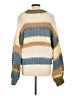 ANNIEWEAR 100% Acrylic Color Block Tan Pullover Sweater Size XL - photo 2