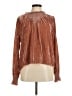 LoveShackFancy 100% Polyester Brown Long Sleeve Blouse Size M - photo 1