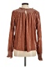 LoveShackFancy 100% Polyester Brown Long Sleeve Blouse Size M - photo 2