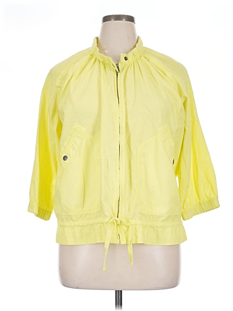 Pre-owned Eddie Bauer Raincoat In Yellow