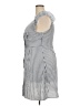 Unbranded 100% Polyester Stripes Gray Casual Dress Size XXL - photo 5