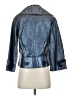 Bradley by Bradley Bayou 100% Leather Metallic Blue Leather Jacket Size XS - photo 2
