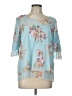 Relativity Blue 3/4 Sleeve Blouse Size L - photo 1