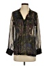 Dolan Paisley Black Long Sleeve Blouse Size S - photo 1