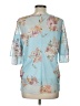 Relativity Blue 3/4 Sleeve Blouse Size L - photo 2