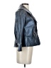 Bradley by Bradley Bayou 100% Leather Metallic Blue Leather Jacket Size XS - photo 4