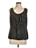 Tahari by ASL 100% Polyester Black Sleeveless Blouse Size L - photo 1