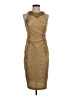 Xscape 100% Polyester Metallic Gold Cocktail Dress Size 4 - photo 1