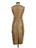 Xscape 100% Polyester Metallic Gold Cocktail Dress Size 4 - photo 2
